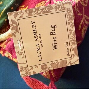 Laura Ashley Red and Gold Floral Bag